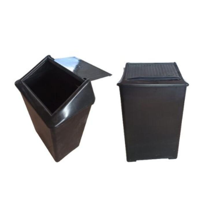 CESTO DE RESIDUOS CUADRADO TAPA VAIVEN - 44 LTS