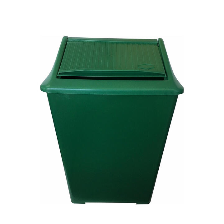 CESTO DE RESIDUOS CON TAPA REBATIBLE - 45 LTS